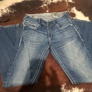 Ariat Blue Boot Cut Jeans with Classic Fading